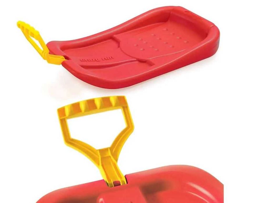 Plastikowe sanki plastykowe ślizg CRAZY RUN dupolot jabłko
