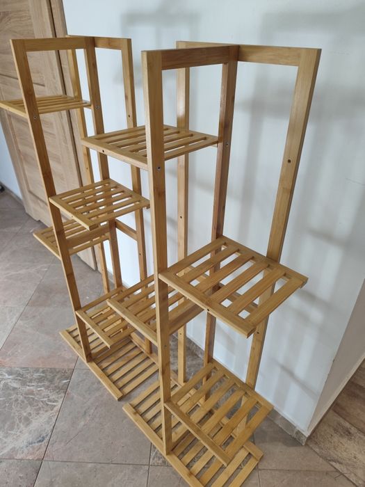 Duży stojak kwietnik bambusowy cena za  2szt kpl Kraków