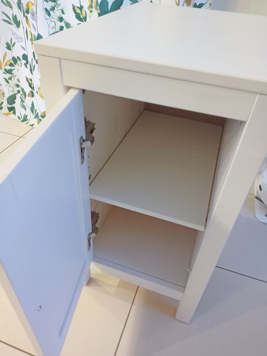 Ikea Hemnes białe, sosnowe biurko 120 x 55 cm