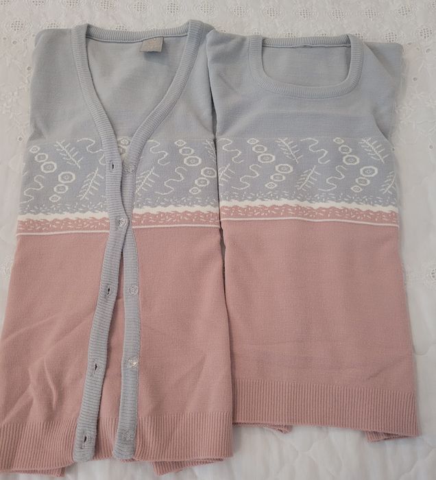 Conjunto de camisola e casaco
