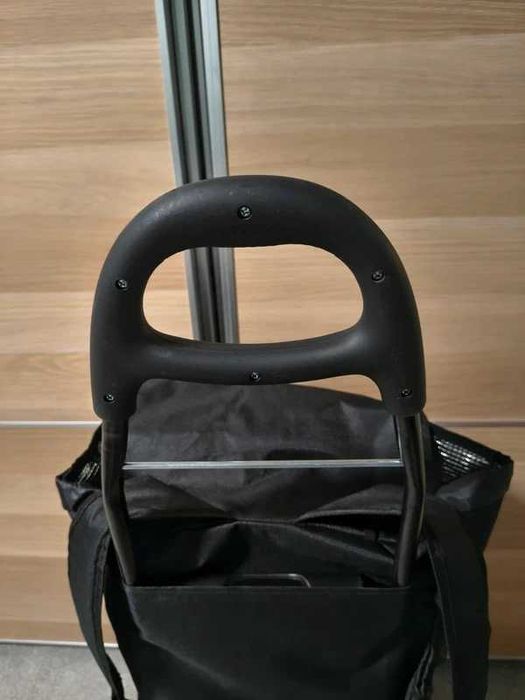 Wózek na zakupy i plecak w jednym z izolowaną torba