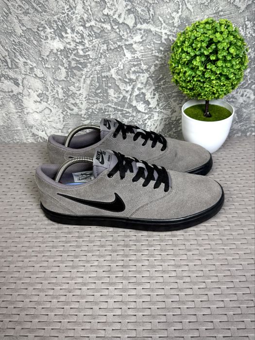 Nike SB Check кроссовки кеды 44 размер замшевые спортивные серые