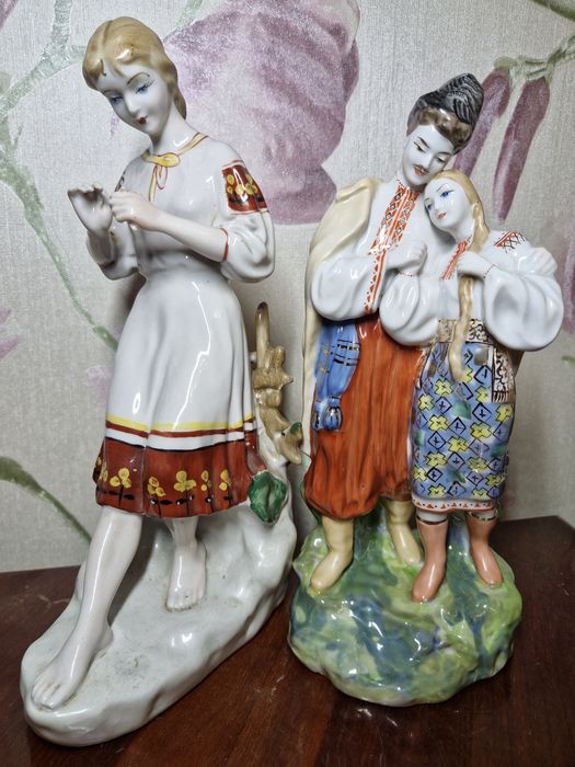 Фарфоровая статуэтка, раритет, антиквариат, фарфор.  Порцеляна