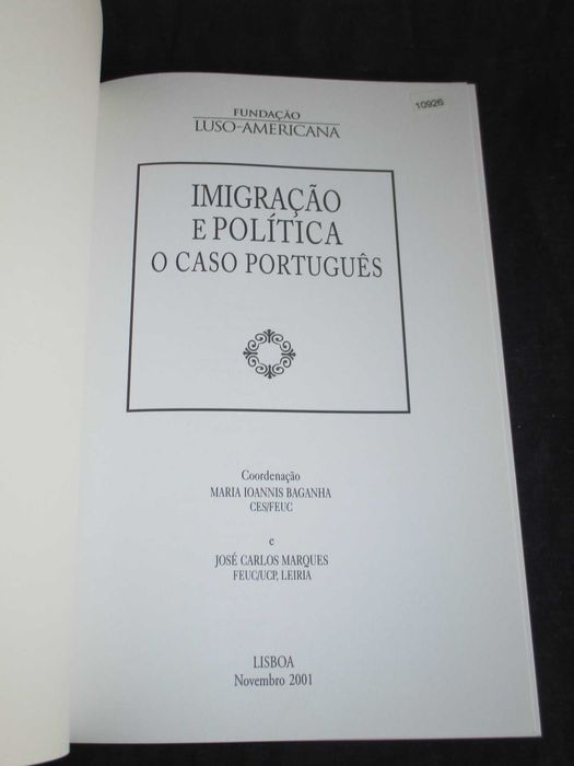 Livro Imigração e Política O Caso Português