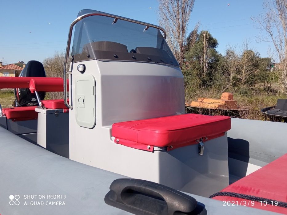 Semi-rígido Hydrosport 6,5m + Suzuki 140 + atrelado, novo, retomas