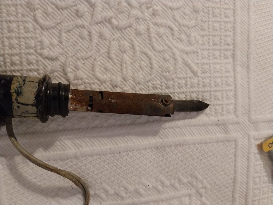 Aparelho de soldar antigo, anos 40, Soldering Iron 60W 220V + electrón