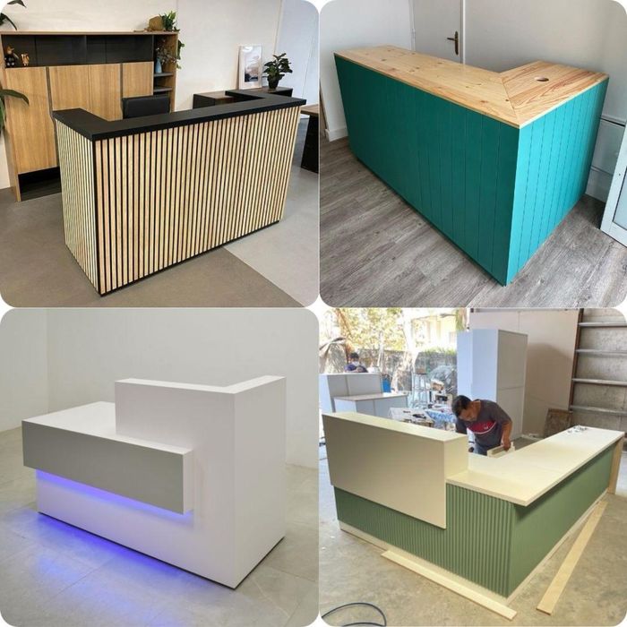 Bancadas, balcões e mobília profissional