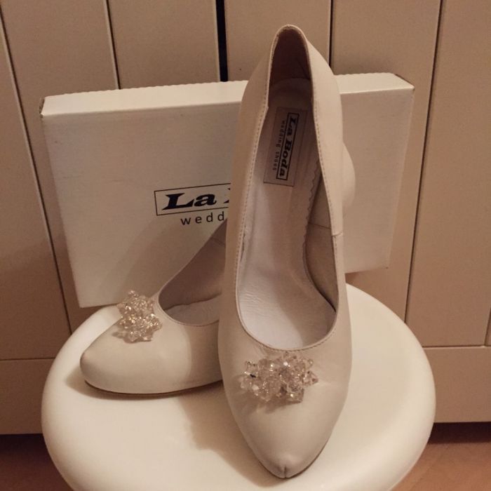 Buty ślubne na obcasie przesliczne
