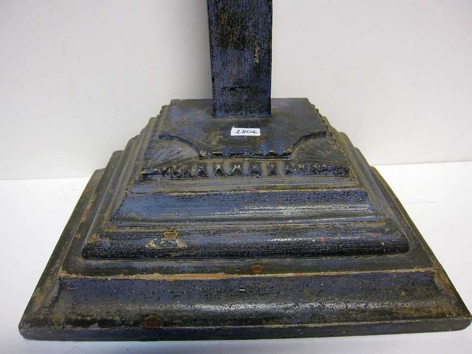 grande antigo crucifixo de pé com Cristo-madeira esculpida policromada