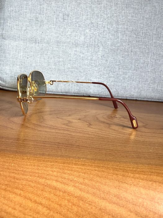 Oryginalne Okulary Cartier Panthère 56/14 – Pozłacane 18K