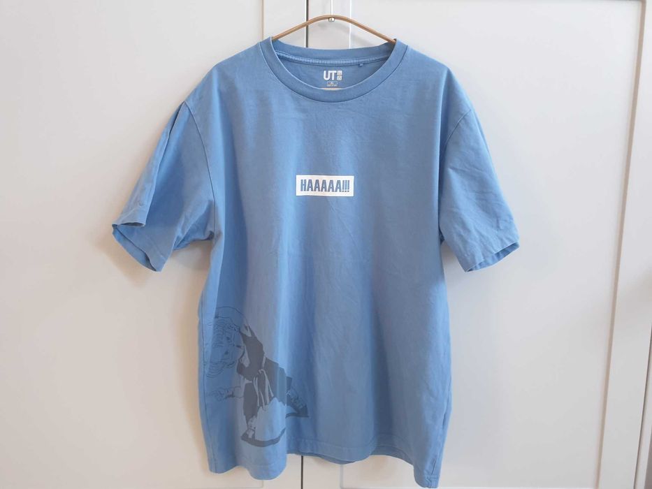 Niebieski t-shirt koszulka UT Uniqlo XL Dragonball