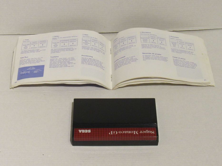 Jogo Sega Master System Super Monaco GP completo