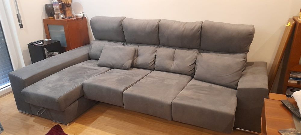 Sofá 4 Lugares e chaise long