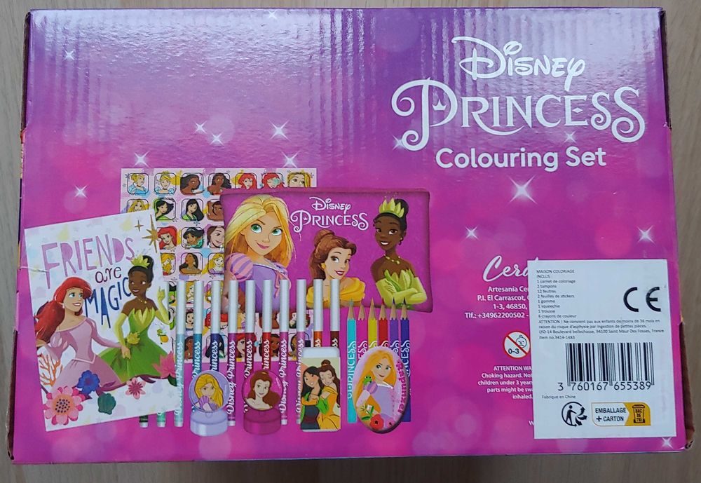 zestaw do kolorowania Disney Princess