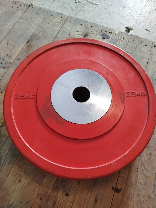 Discos Olimpicos de Competição + 2 Barras Olimpicas Pro 20kg