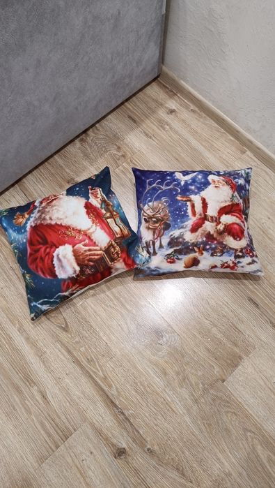 Подушки, наволочки, коврики новогодние, декоративные