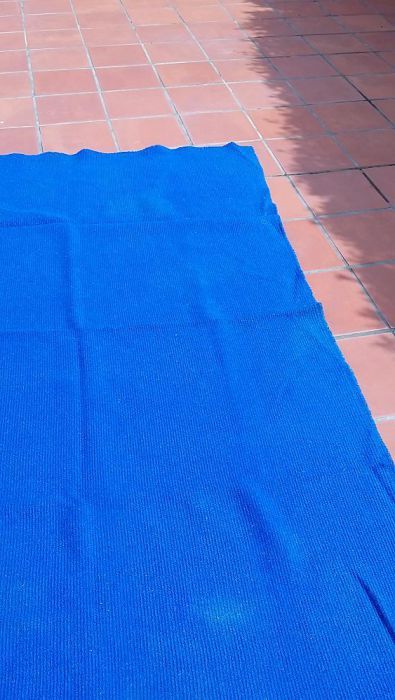 Carpete Rectangular de Cor Azul435434299956275203