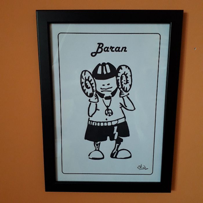 Ramka A4 ze Znakiem Zodiaku