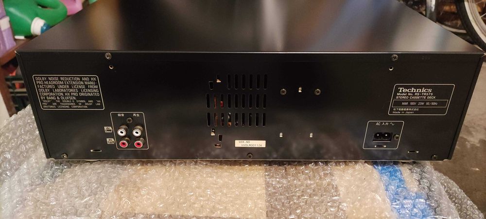 Rzadkość-Japońska wersja Technics RS-TR575 czarna anoda