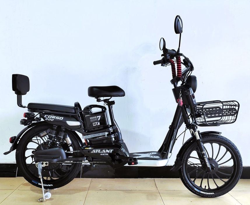 Електровелосипед Corso «Atlant» 20"двигун 800W, акум 48V20AH, корзина
