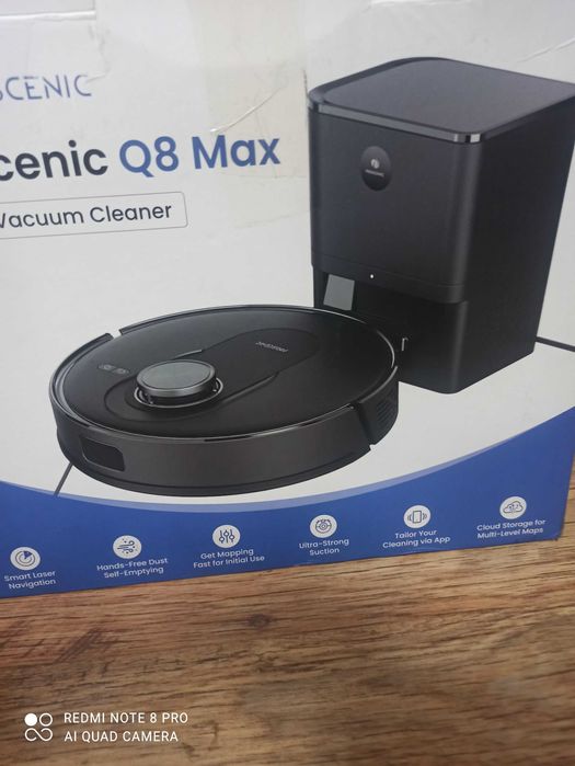 Odkurzacz bezprzewodowy ze, stacja ssanie Proscenic Q8 Max
