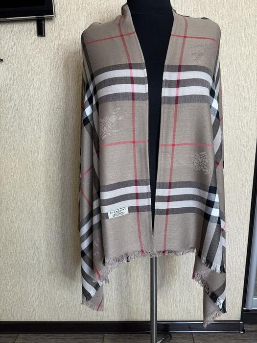 Шикарний кашеміровий шарф, палантин burberry