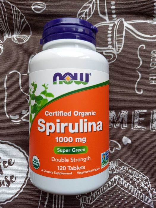 Спіруліна Спирулина 500 1000 порошок Now Foods California spirulina