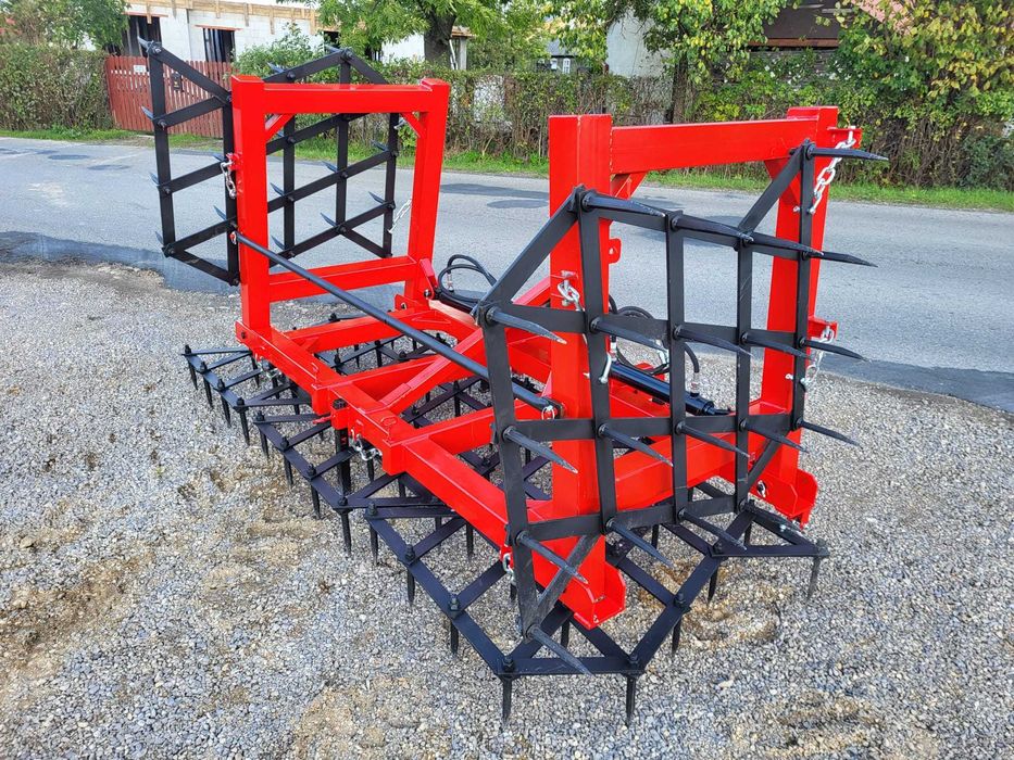 BRONY POLOWE HYDRAULICZNIE składane CIĘŻKIE *5pól *2 siłowniki *20 ząb