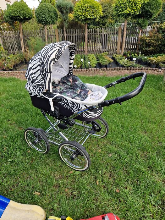 Wózek retro gondola zebra