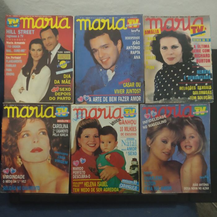 42 revistas MARIA, anos 80 (l)