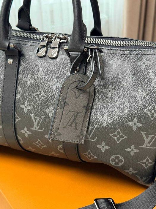 !LUX! Louis Vuitton Keepall 35 Monogram Eclipse Canva/ travel bag