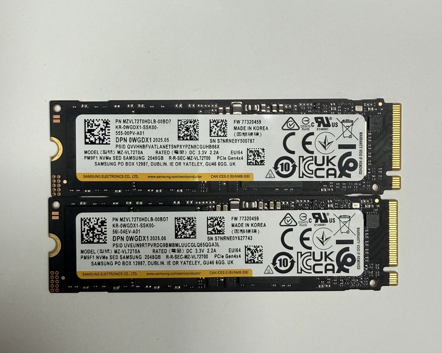 SSD Накопичувач Samsung 2TB PCle 4.0 PM9F1, OEM version Samsung 990 pro