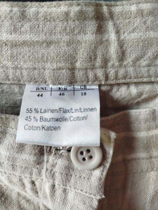 Spodnie damskie bawełniane lniane