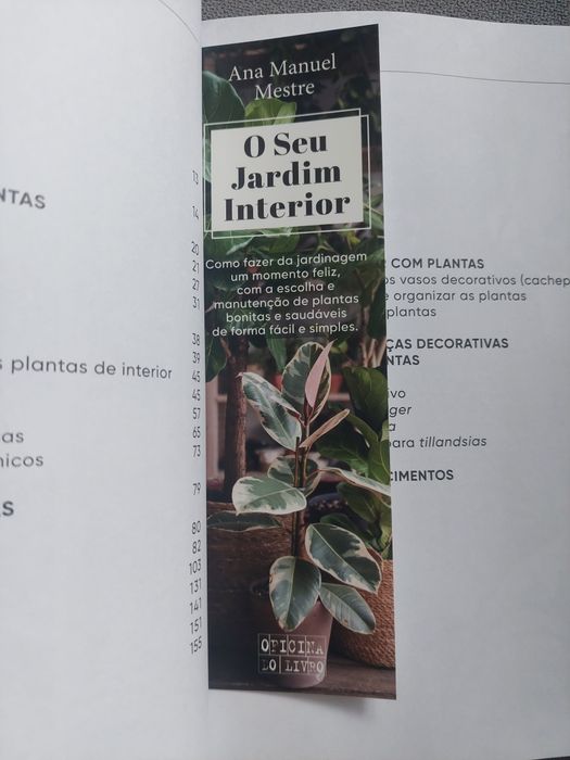 Livro  "O seu jardim interior" de Ana Manuel Mestre