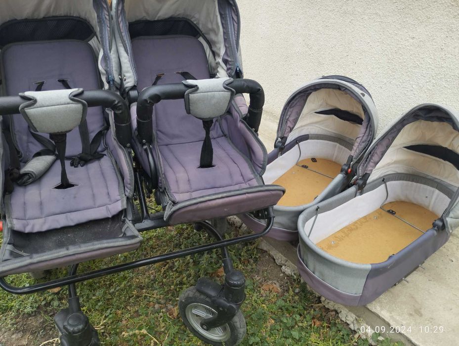 Коляска для двійнят 2 в 1
