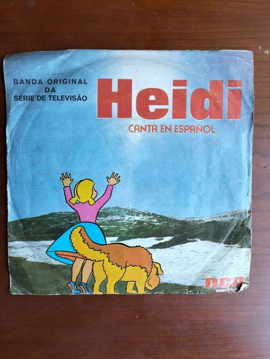 Antigo disco de vinil Heidi 1975