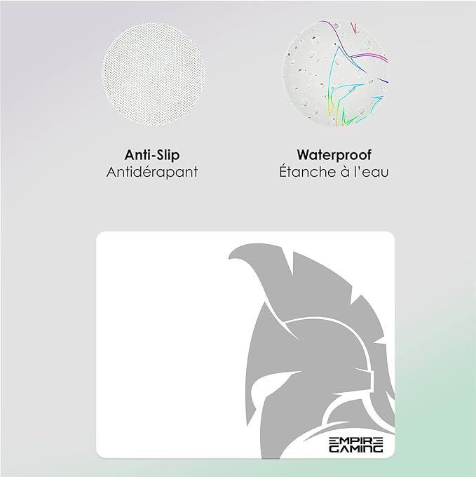 Empire Gaming RF800 Bezprzewodowy Gamepad AZERTY, RGB, 4800 DPI, Biały