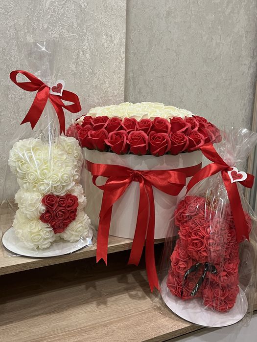 Мильный букет , мильний букет , мильна 101, 51 троянда , мыльные розы