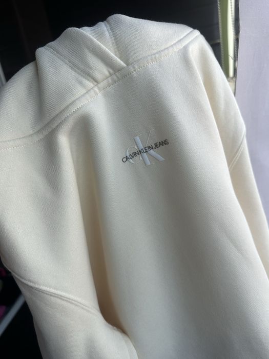 Худі CALVIN KLEIN Jeans молочного кольору