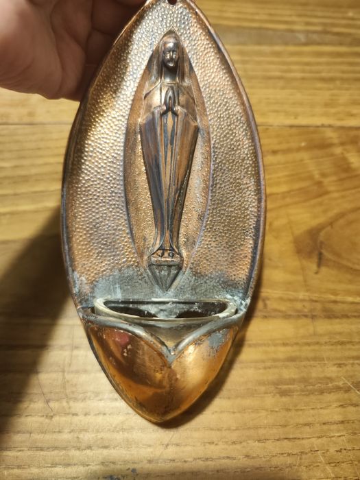 Stara kropielnica, ciężka zcwymiennym szklanym wkładem