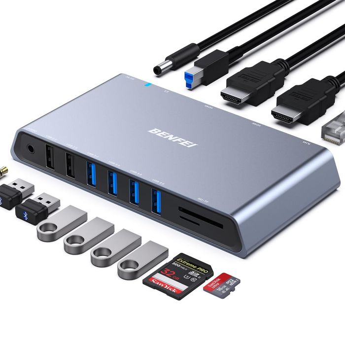 Док станция BENFEI 12-in-1 USB Type-A/USB Type-C