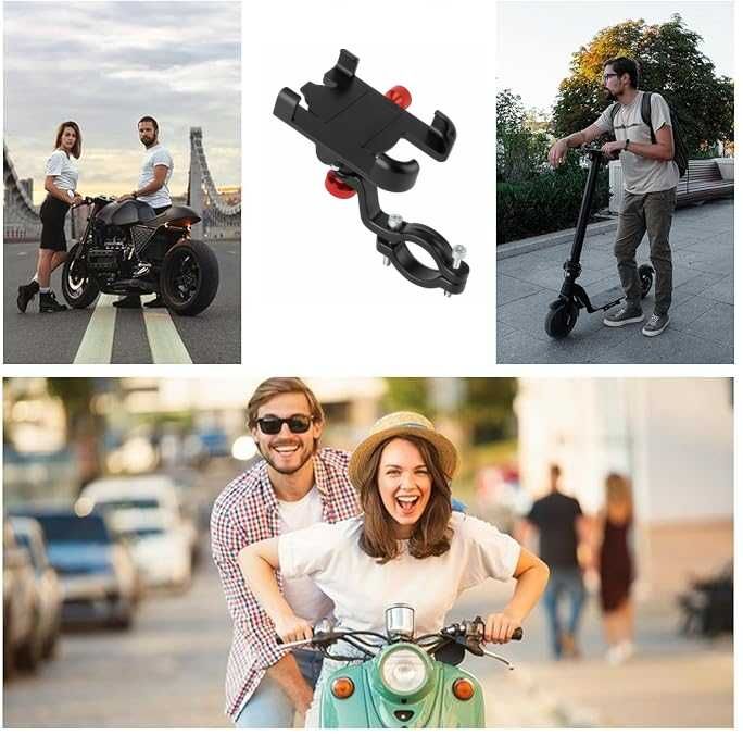 Uchwyt rowerowy dotelefonu na telefon nawigację metalowy na kierownik