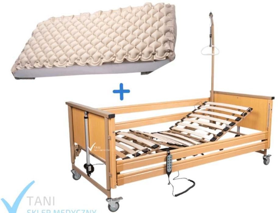 Łóżko Rehabilitacyjne opcja z kompletem poscieli medycznej