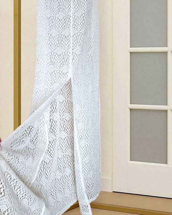 Длинное белое кружевное пляжное платье Bravissimo, р. S/М