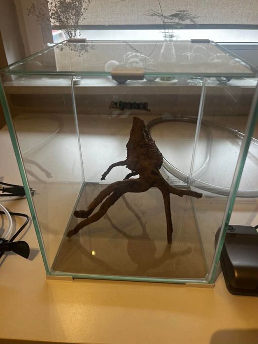 Akwarium AQUAEL 20 L + akcesoria- pokrywa, filtr, korzeń, pompka,