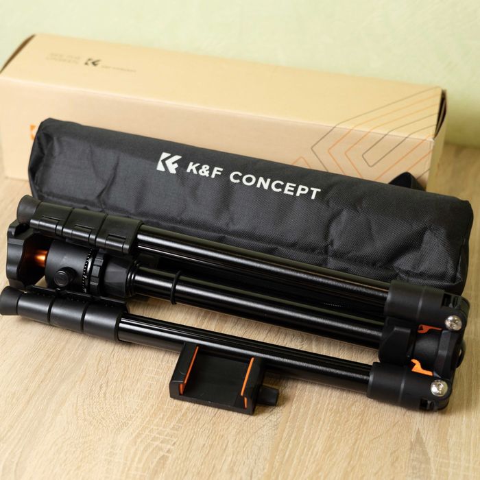 Фотоштатив K&F Concept з кріпленням для телефону 175см 8кг