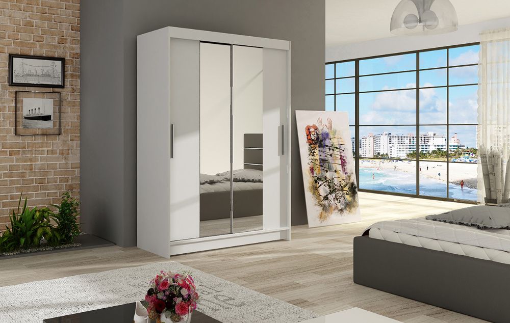 SZAFA przesuwna MOON II z lustrem 120 cm Dostawa GRATIS garderoba