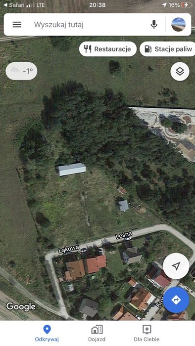 Sprzedam działkę budowlaną  42ary