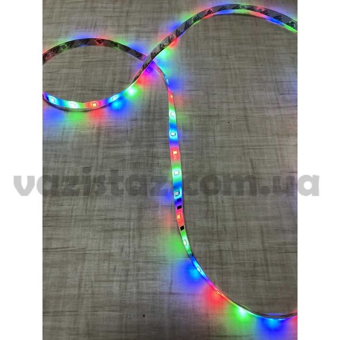 Светодиодная лента RGB 2835 от розетки 220В с пультом 5м 270х LED - лед лента разноцветная