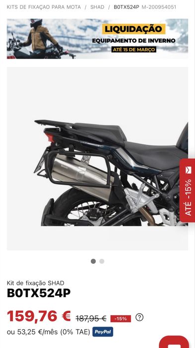 Suportes 4P SHAD para Benelli TRK 502X